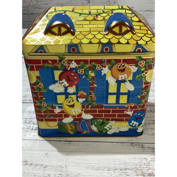 1996 M&M's Tins Christmas Village Series Toy Shop and Diner #3 & 4 - Picture 8 of 10